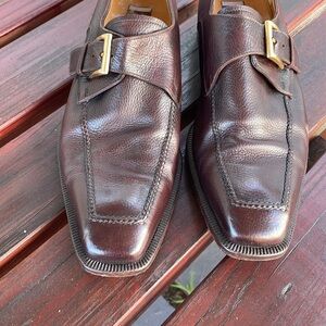 Mens Brown Leather Size 9 Made in Italy